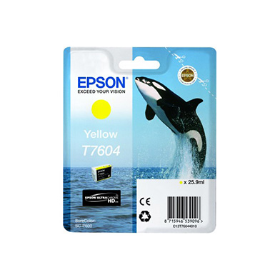 Epson C13T76044010 T7604 Yellow Ink Cartridge (25.9ml)