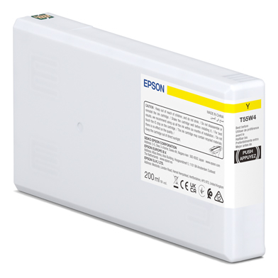 Epson C13T55W400 T55W4 Yellow Ink Cartridge (200ml)