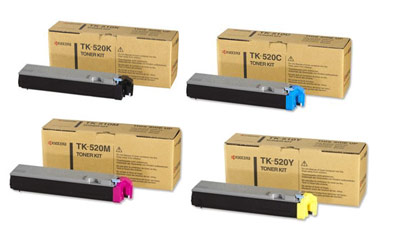 Kyocera TK-520 Toner Rainbow Pack CMY (4K) + Black (6K)