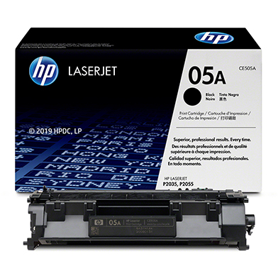 HP CE505A 05A Black Print Cartridge (2,300 Pages)