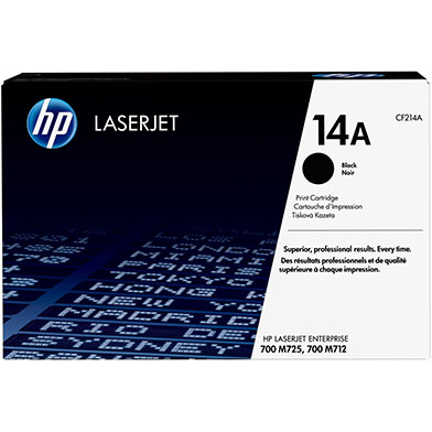 HP CF214A 14A Standard Capacity Black Toner Cartridge (10,000 Pages)