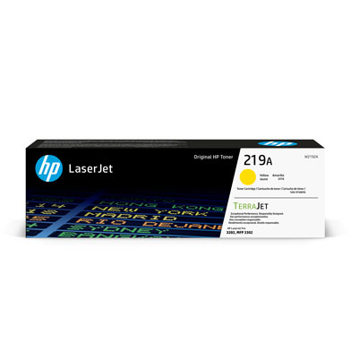 HP W2192A 219A Yellow Toner Cartridge (1,200 Pages)
