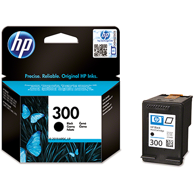 HP CC640EE No.300 Black Ink Cartridge (200 Pages)