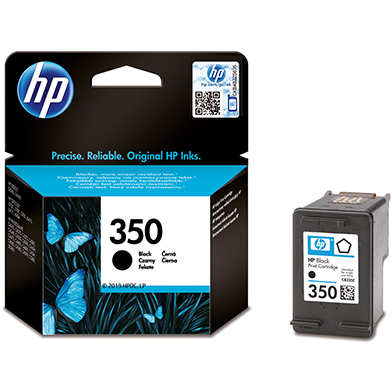 HP CB335EE No.350 Black Ink Cartridge (200 Pages)