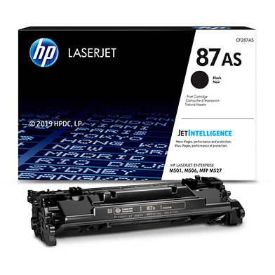 HP CF287AS 87AS Black Toner Cartridge (6,000 Pages)