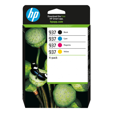 HP 937 Ink Cartridge Multipack CMY (800 Pages) K (1,450 Pages)