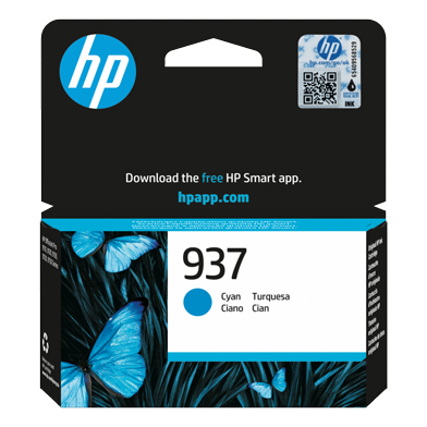 HP 4S6W2NE 937 Cyan Ink Cartridge (800 Pages)