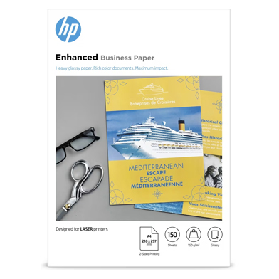 HP CG965A Enhanced Glossy Business Paper 150gsm (150 Sheets / A4 / 210 x 297 mm)