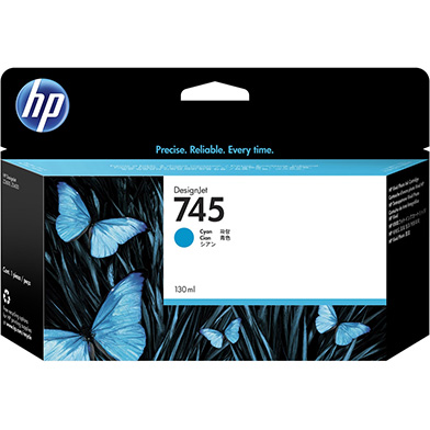 HP F9J97A 745 Cyan DesignJet Ink Cartridge 130ml