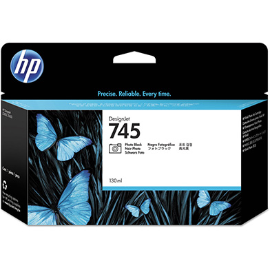 HP F9J98A 745 Photo Black DesignJet Ink Cartridge 130ml