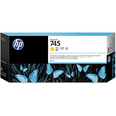 HP F9K02A 745 Yellow DesignJet Ink Cartridge 300ml