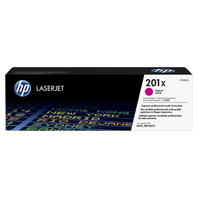 HP CF403X 201X High Capacity Magenta Toner Cartridge (2,300 Pages)