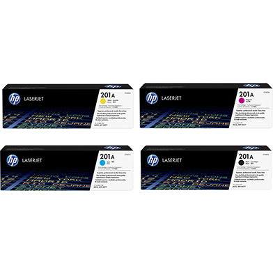 HP 201A Rainbow Toner Pack K(1.5k) CMY(1.4k)