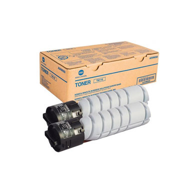 Konica Minolta A3VW050 TN-118 Black Toner Cartridge Dual Pack (2 x 12,000 Pages)