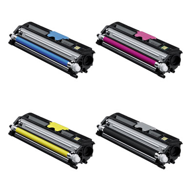 Konica Minolta High Capacity Toner Cartridge Value Pack CMYK (2,500 Pages)