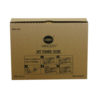 Konica Minolta 103B Black Toner Cartridge (Box of 4) (6,000 Pages)