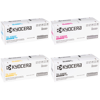 Kyocera TK-5380 Toner Value Pack CMY (10,000 Pages) K (13,000 Pages)