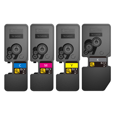 Kyocera KYOTK5450VAL TK-5450 Toner Cartridge Value Pack CMY (3,200 Pages) K (4,100 Pages)