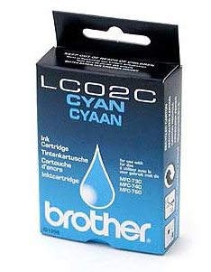 Brother LC02C Cyan Ink Cartridge (400 Pages)