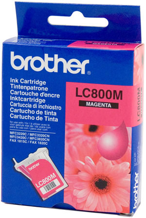Brother LC800M Magenta Ink Cartridge (500 Pages)