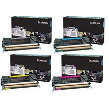 Lexmark C746 Toner Value Pack 12k Black, 7k CMY