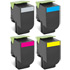 Genuine Lexmark Toner Value Pack CMY (3k) K (4k)