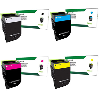 Lexmark 71B20 Toner Value Pack K (3,000 Pages) CMY (2,300 Pages)