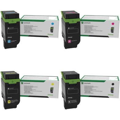 Lexmark LEX75M20VAL Return Programme Toner Cartridge Value Pack CMY (2K Pages) K (3K Pages)