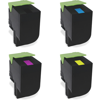 Printerland  Compatible Lexmark Extra High Yield RP Toner Cartridge Value Pack CMY (3.5K Pages) K (6K Pages)