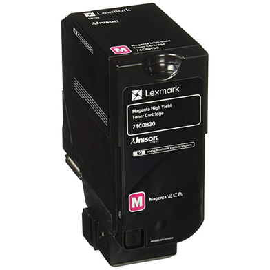 Lexmark 74C0H30 High Yield Magenta Toner Cartridge (12,000 Pages)