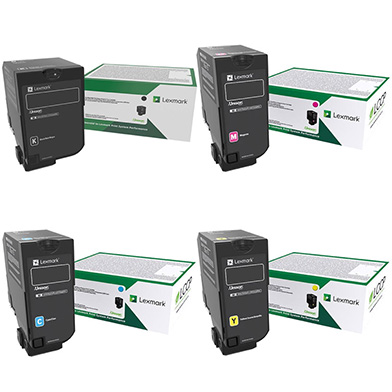 Lexmark  75B20 Toner Value Pack K (13,000 Pages) CMY (10,000 Pages)