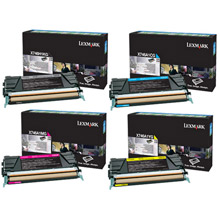 Lexmark Toner Value Pack 12k Black, 7k CMY