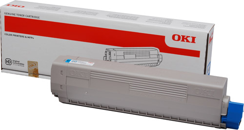 OKI 44844615 Cyan Toner Cartridge (7,300 Pages)