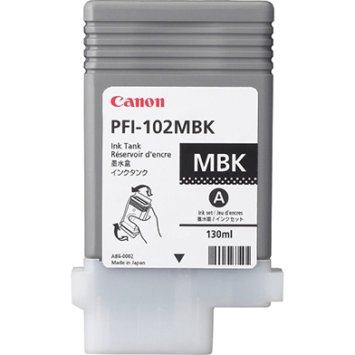 Canon 0894B001AA PFI-102MBK Matte Black Ink Cartridge (130ml)