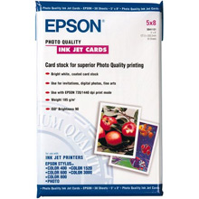Epson C13S041121 Photo Quality Inkjet Cards - 188gsm (5 x 8" / 30 Sheets)