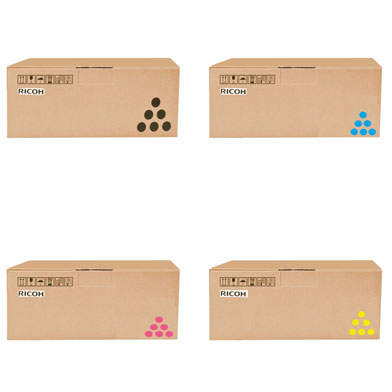 Ricoh Toner Cartridge Value Pack K (2,000 Pages) CMY (1,600 Pages)