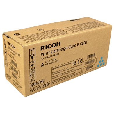 Ricoh 408315 Cyan Toner Cartridge (12,000 Pages)