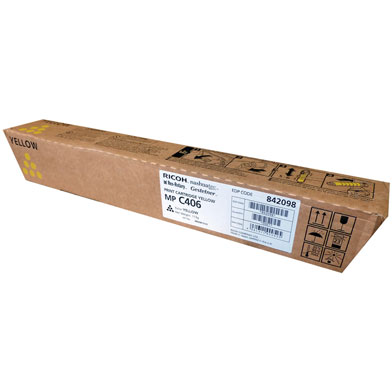 Ricoh 842098 Yellow Toner Cartridge (6,000 Pages)