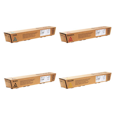 Ricoh RICOHMPC5502VAL Toner Cartridge Value Pack CMY (22,500 Pages) K (31,000 Pages)