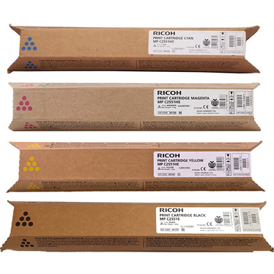 Ricoh  Toner Cartridge Value Pack CMY (9,500 Pages) K (10,000 Pages)