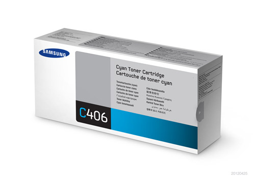 Samsung ST984A CLT-C406S Cyan Toner Cartridge (1,000 Pages)