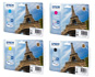 Genuine Epson T702X XL Ink Cartridge Bundle pack CMY (2k) K (2.4k)