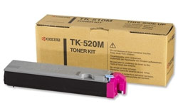 Kyocera 1T02HJBEU0 TK-520M Magenta Toner Cartridge (4,000 Pages)