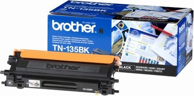 Brother TN135BK Black Toner Cartridge (5,000 Pages)
