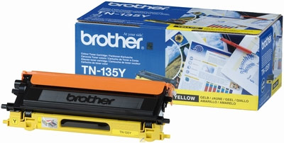 Brother TN135Y Yellow Toner Cartridge (4,000 Pages)