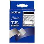 Genuine Brother White on Clear 12mm Gloss Laminated Labelling Tape (8m)