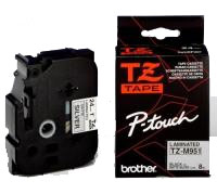 Brother TZM951 TZ-M951 24mm Laminated Labelling Tape (BLACK ON SILVER)