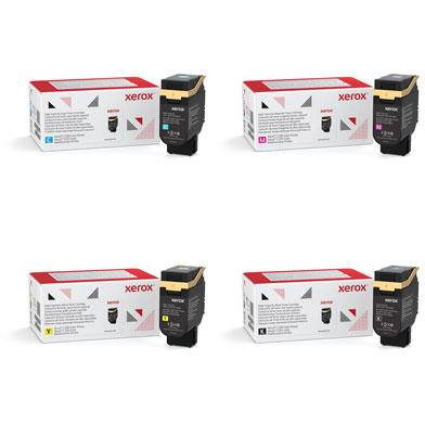 Xerox XERC320HVAL High Capacity Toner Value Pack CMY (5,500 Pages) K (8,000 Pages)