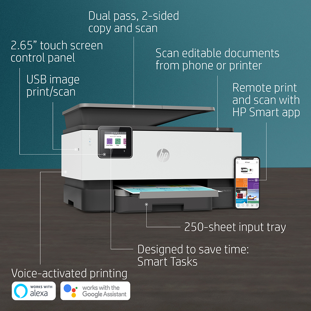 HP OfficeJet Pro 9010 A4 Colour Multifunction Inkjet Printer - 3UK83B