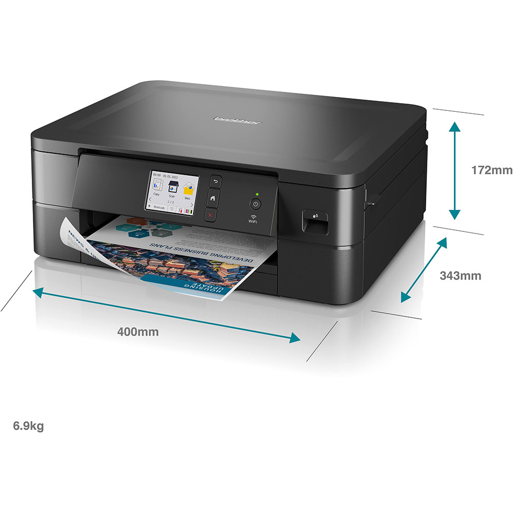 Brother DCPJ1050DW A4 Colour Multifunction Inkjet Printer DCPJ1050DWZU1